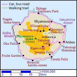 Map of Yakushima