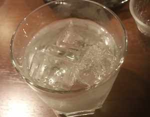 Shochu on the rocks