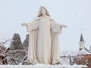 Statue of Virgin Mary in Trappistine Convent