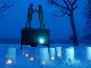 Fuyu-Monogatari Fesival in Lake Towada