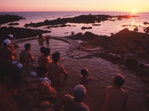 Sunset at Furo-fushi Onsen