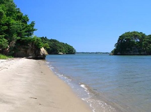 A beach in Fukuura Island