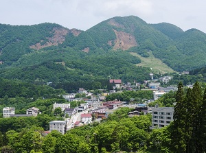 Zao Onsen town