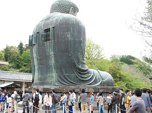 Back side of Kamakura Daibutsu