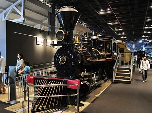 Imported steam locomotive in 1880