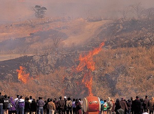 Burning the hills of Akiyoshidai